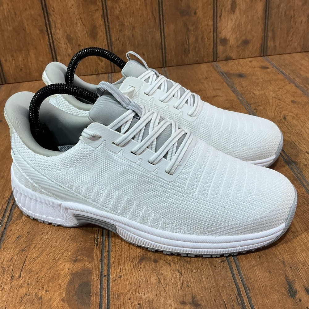 Orthofeet Kita Womens 7.5 B White Slip Resistant Hands Free Orthopedic Sneakers